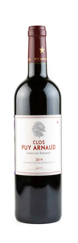 Вино Cuvée Les Ormeaux Castillon Côtes De Bordeaux AOC Clos Puy Arnaud