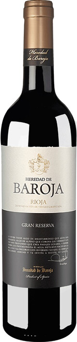 Вино Heredad de Baroja Gran Reserva, Rioja DOCa
